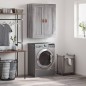 vidaXL Mobile a Parete Grigio Sonoma 69,5x34x90 cm Legno Multistrato vidaXL Mobile a Parete Grigio Sonoma 69,5x34x90 cm Legno Multistrato