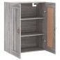 vidaXL Mobile a Parete Grigio Sonoma 69,5x34x90 cm Legno Multistrato vidaXL Mobile a Parete Grigio Sonoma 69,5x34x90 cm Legno Multistrato