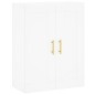 vidaXL Mobile a Parete Bianco 69,5x34,90 cm in Legno Multistrato vidaXL Mobile a Parete Bianco 69,5x34,90 cm in Legno Multistrato