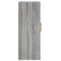 vidaXL Mobile a Parete Grigio Sonoma 69,5x34x90 cm Legno Multistrato vidaXL Mobile a Parete Grigio Sonoma 69,5x34x90 cm Legno Multistrato