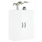 vidaXL Mobile a Parete Bianco Lucido 69,5x34x90 cm Legno Multistrato vidaXL Mobile a Parete Bianco Lucido 69,5x34x90 cm Legno Multistrato