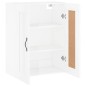 vidaXL Mobile a Parete Bianco Lucido 69,5x34x90 cm Legno Multistrato vidaXL Mobile a Parete Bianco Lucido 69,5x34x90 cm Legno Multistrato