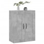 vidaXL Mobile a Parete Grigio Cemento 69,5x34x90 cm Legno Multistrato vidaXL Mobile a Parete Grigio Cemento 69,5x34x90 cm Legno Multistrato