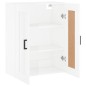 vidaXL Mobile a Parete Bianco Lucido 69,5x34x90 cm Legno Multistrato vidaXL Mobile a Parete Bianco Lucido 69,5x34x90 cm Legno Multistrato