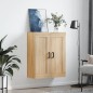 vidaXL Mobile a Parete Rovere Sonoma 69,5x34x90 cm Legno Multistrato vidaXL Mobile a Parete Rovere Sonoma 69,5x34x90 cm Legno Multistrato