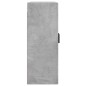 vidaXL Mobile a Parete Grigio Cemento 69,5x34x90 cm Legno Multistrato