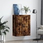 vidaXL Mobile a Parete Rovere Fumo 69,5x34x90 cm in Legno Multistrato vidaXL Mobile a Parete Rovere Fumo 69,5x34x90 cm in Legno Multistrato