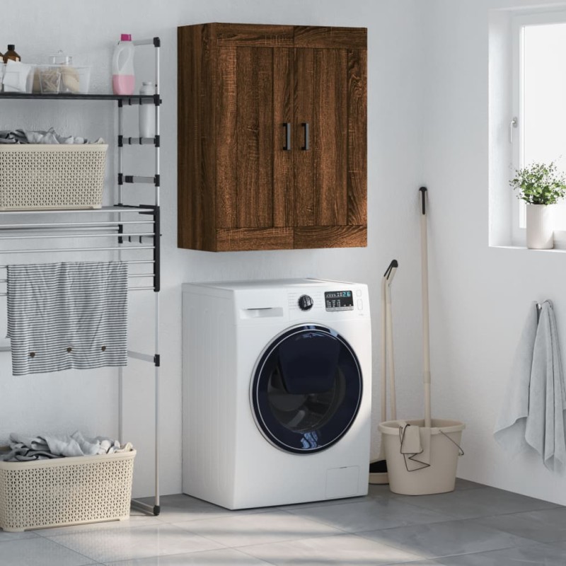 vidaXL Mobile a Parete Rovere Marrone 69,5x34x90 cm Legno Multistrato vidaXL Mobile a Parete Rovere Marrone 69,5x34x90 cm Legno Multistrato