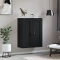 vidaXL Mobile a Parete Nero 69,5x34,90 cm in Legno Multistrato vidaXL Mobile a Parete Nero 69,5x34,90 cm in Legno Multistrato