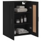 vidaXL Mobile a Parete Nero 69,5x34,90 cm in Legno Multistrato vidaXL Mobile a Parete Nero 69,5x34,90 cm in Legno Multistrato