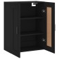 vidaXL Mobile a Parete Nero 69,5x34,90 cm in Legno Multistrato vidaXL Mobile a Parete Nero 69,5x34,90 cm in Legno Multistrato
