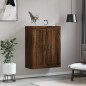 vidaXL Mobile a Parete Rovere Marrone 69,5x34x90 cm Legno Multistrato vidaXL Mobile a Parete Rovere Marrone 69,5x34x90 cm Legno Multistrato