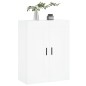 vidaXL Mobile a Parete Bianco 69,5x34,90 cm in Legno Multistrato vidaXL Mobile a Parete Bianco 69,5x34,90 cm in Legno Multistrato