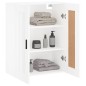 vidaXL Mobile a Parete Bianco 69,5x34,90 cm in Legno Multistrato vidaXL Mobile a Parete Bianco 69,5x34,90 cm in Legno Multistrato