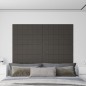 Pannelli Murali 12 pz Grigio Scuro 90x30 cm Velluto 3,24 m² Pannelli Murali 12 pz Grigio Scuro 90x30 cm Velluto 3,24 m²