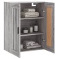 vidaXL Mobile a Parete Grigio Sonoma 69,5x34x90 cm Legno Multistrato vidaXL Mobile a Parete Grigio Sonoma 69,5x34x90 cm Legno Multistrato