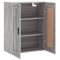 vidaXL Mobile a Parete Grigio Sonoma 69,5x34x90 cm Legno Multistrato vidaXL Mobile a Parete Grigio Sonoma 69,5x34x90 cm Legno Multistrato