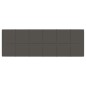 Pannelli Murali 12 pz Grigio Scuro 90x30 cm Velluto 3,24 m² Pannelli Murali 12 pz Grigio Scuro 90x30 cm Velluto 3,24 m²