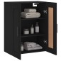 vidaXL Mobile a Parete Nero 69,5x34,90 cm in Legno Multistrato vidaXL Mobile a Parete Nero 69,5x34,90 cm in Legno Multistrato