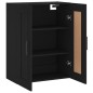 vidaXL Mobile a Parete Nero 69,5x34,90 cm in Legno Multistrato vidaXL Mobile a Parete Nero 69,5x34,90 cm in Legno Multistrato