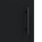vidaXL Mobile a Parete Nero 69,5x34,90 cm in Legno Multistrato vidaXL Mobile a Parete Nero 69,5x34,90 cm in Legno Multistrato