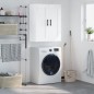 vidaXL Mobile a Parete Bianco Lucido 69,5x34x90 cm Legno Multistrato vidaXL Mobile a Parete Bianco Lucido 69,5x34x90 cm Legno Multistrato