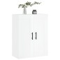 vidaXL Mobile a Parete Bianco Lucido 69,5x34x90 cm Legno Multistrato vidaXL Mobile a Parete Bianco Lucido 69,5x34x90 cm Legno Multistrato