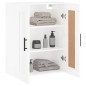vidaXL Mobile a Parete Bianco Lucido 69,5x34x90 cm Legno Multistrato vidaXL Mobile a Parete Bianco Lucido 69,5x34x90 cm Legno Multistrato