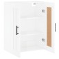 vidaXL Mobile a Parete Bianco Lucido 69,5x34x90 cm Legno Multistrato vidaXL Mobile a Parete Bianco Lucido 69,5x34x90 cm Legno Multistrato