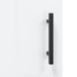 vidaXL Mobile a Parete Bianco Lucido 69,5x34x90 cm Legno Multistrato vidaXL Mobile a Parete Bianco Lucido 69,5x34x90 cm Legno Multistrato