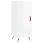 vidaXL Credenza Bianco Lucido 34,5x34x90 cm in Legno Multistrato vidaXL Credenza Bianco Lucido 34,5x34x90 cm in Legno Multistrato