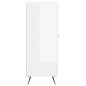 vidaXL Credenza Bianco Lucido 34,5x34x90 cm in Legno Multistrato vidaXL Credenza Bianco Lucido 34,5x34x90 cm in Legno Multistrato