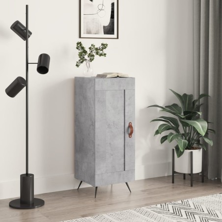 vidaXL Credenza Grigio Cemento 34,5x34x90 cm in Legno Multistrato