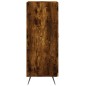 vidaXL Credenza Rovere Fumo 34,5x34x90 cm in Legno Multistrato vidaXL Credenza Rovere Fumo 34,5x34x90 cm in Legno Multistrato