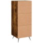 vidaXL Credenza Rovere Fumo 34,5x34x90 cm in Legno Multistrato vidaXL Credenza Rovere Fumo 34,5x34x90 cm in Legno Multistrato