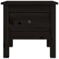 Tavolini 2 pz Neri 40x40x39 cm in Legno Massello di Pino Tavolini 2 pz Neri 40x40x39 cm in Legno Massello di Pino