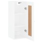 vidaXL Mobile Parete Bianco Lucido 34,5x34x90 cm in Legno Multistrato vidaXL Mobile Parete Bianco Lucido 34,5x34x90 cm in Legno Multistrato