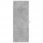 vidaXL Mobile a Parete Grigio Cemento 34,5x34x90 cm Legno Multistrato vidaXL Mobile a Parete Grigio Cemento 34,5x34x90 cm Legno Multistrato