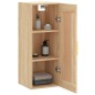 vidaXL Armadietto a Muro Rovere Sonoma 34,5x34x90 cm Legno Multistrato vidaXL Armadietto a Muro Rovere Sonoma 34,5x34x90 cm Legno Multistrato