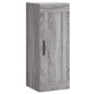 vidaXL Mobile a Parete Grigio Sonoma 34,5x34x90 cm Legno Multistrato vidaXL Mobile a Parete Grigio Sonoma 34,5x34x90 cm Legno Multistrato