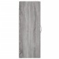 vidaXL Mobile a Parete Grigio Sonoma 34,5x34x90 cm Legno Multistrato vidaXL Mobile a Parete Grigio Sonoma 34,5x34x90 cm Legno Multistrato