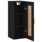 vidaXL Armadietto a Muro Nero 34,5x34x90 cm in Legno Multistrato vidaXL Armadietto a Muro Nero 34,5x34x90 cm in Legno Multistrato