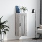 vidaXL Mobile a Parete Grigio Sonoma 34,5x34x90 cm Legno Multistrato vidaXL Mobile a Parete Grigio Sonoma 34,5x34x90 cm Legno Multistrato
