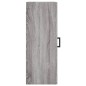 vidaXL Mobile a Parete Grigio Sonoma 34,5x34x90 cm Legno Multistrato vidaXL Mobile a Parete Grigio Sonoma 34,5x34x90 cm Legno Multistrato