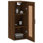 vidaXL Mobile a Parete Rovere Marrone 34,5x34x90 cm Legno Multistrato vidaXL Mobile a Parete Rovere Marrone 34,5x34x90 cm Legno Multistrato