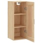 vidaXL Mobile a Parete Rovere Sonoma 34,5x34x90 cm Legno Multistrato vidaXL Mobile a Parete Rovere Sonoma 34,5x34x90 cm Legno Multistrato