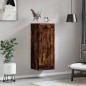 vidaXL Mobile a Parete Rovere Fumo 34,5x34x90 cm in Legno Multistrato vidaXL Mobile a Parete Rovere Fumo 34,5x34x90 cm in Legno Multistrato