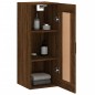 vidaXL Mobile a Parete Rovere Marrone 34,5x34x90 cm Legno Multistrato vidaXL Mobile a Parete Rovere Marrone 34,5x34x90 cm Legno Multistrato