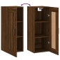 vidaXL Mobile a Parete Rovere Marrone 34,5x34x90 cm Legno Multistrato vidaXL Mobile a Parete Rovere Marrone 34,5x34x90 cm Legno Multistrato