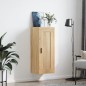 vidaXL Mobile a Parete Rovere Sonoma 34,5x34x90 cm Legno Multistrato vidaXL Mobile a Parete Rovere Sonoma 34,5x34x90 cm Legno Multistrato